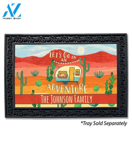 Go On an Adventure Camper Personalized Doormat - 18" x 30"