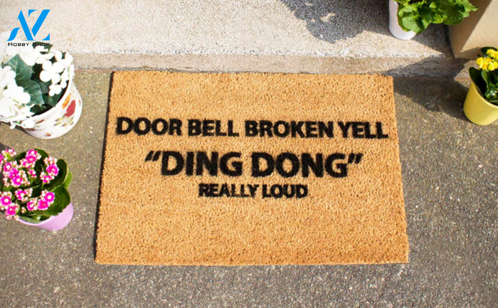 Goat Away Easy Clean Welcome DoorMat | Felt And Rubber | 40x60 cm | 45x75 cm | 60x90 cm | Colorful | DO1612