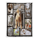 Goat Blanket, Baby Goat Freece Blanket, Goat Lover