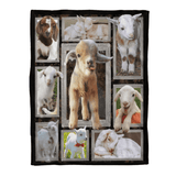 Goat Blanket, Baby Goat Freece Blanket, Goat Lover