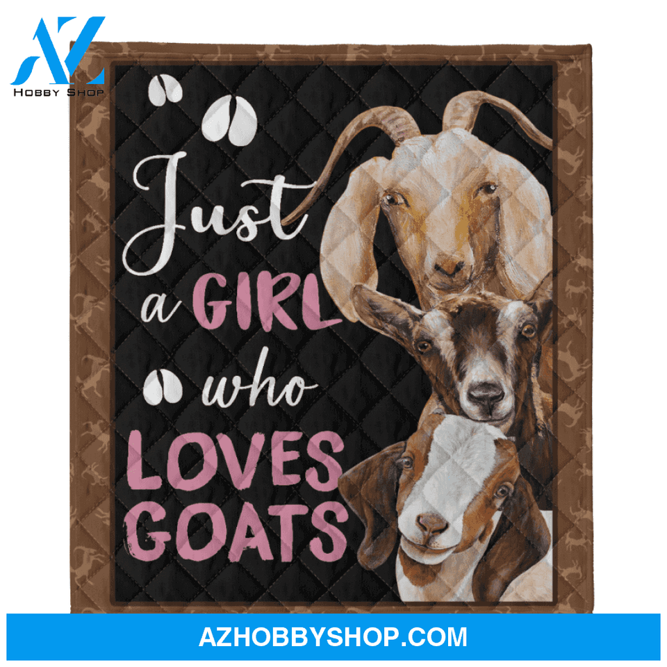 Goat Blanket, Just A Girl Who Loves Goats