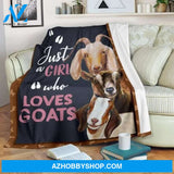 Goat Blanket, Just A Girl Who Loves Goats