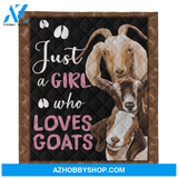 Goat Blanket, Just A Girl Who Loves Goats