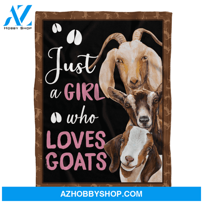 Goat Blanket, Just A Girl Who Loves Goats