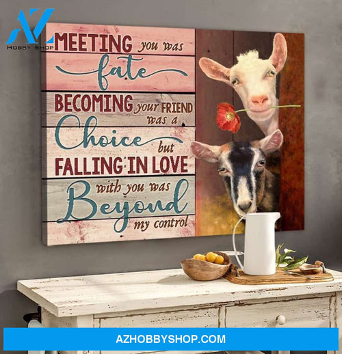 Goat Canvas - Hanging Art For Living Room