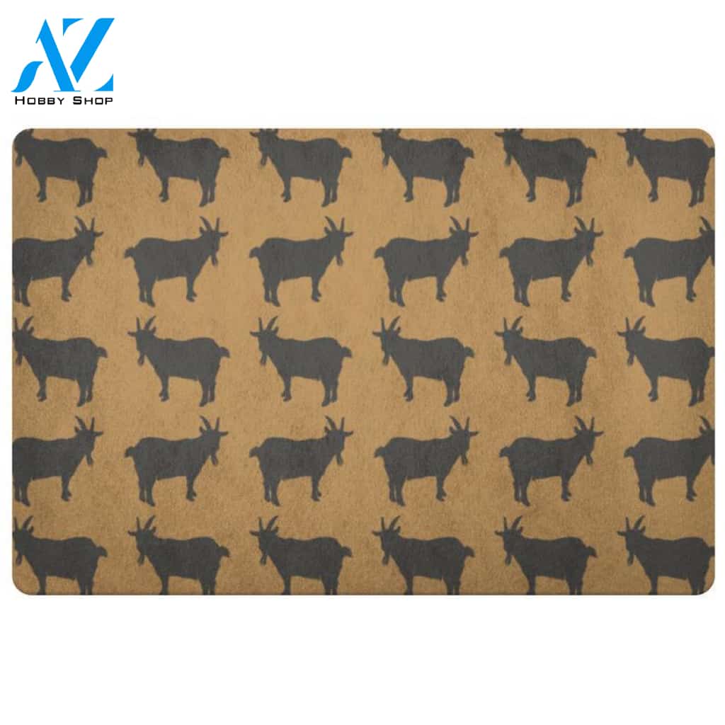 Goat Doormat Gift Floormat Funny Animal Welcome Mat