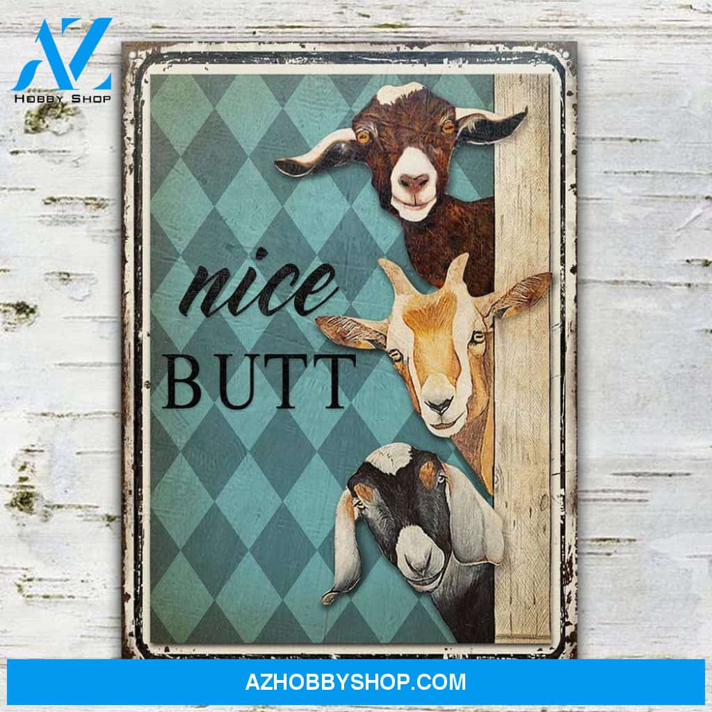 Goat Nice Butt funny Canvas Wall Art, Wall Decor Visual Art
