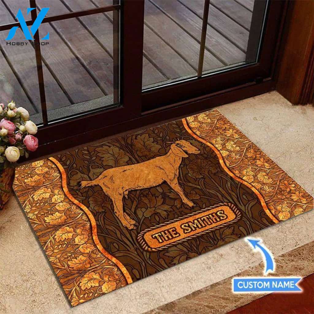 Goat Unique Brown Custom Doormat