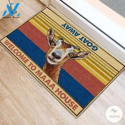 Goat Welcome To Maaa House Doormat
