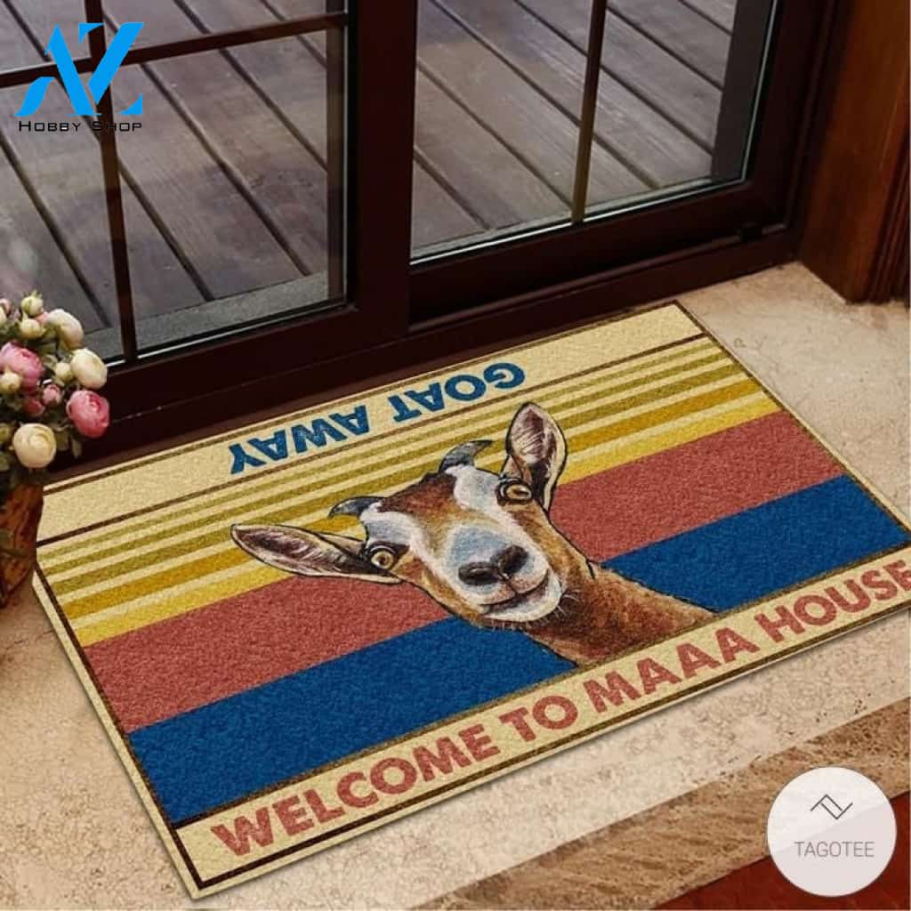 Goat Welcome To Maaa House Doormat
