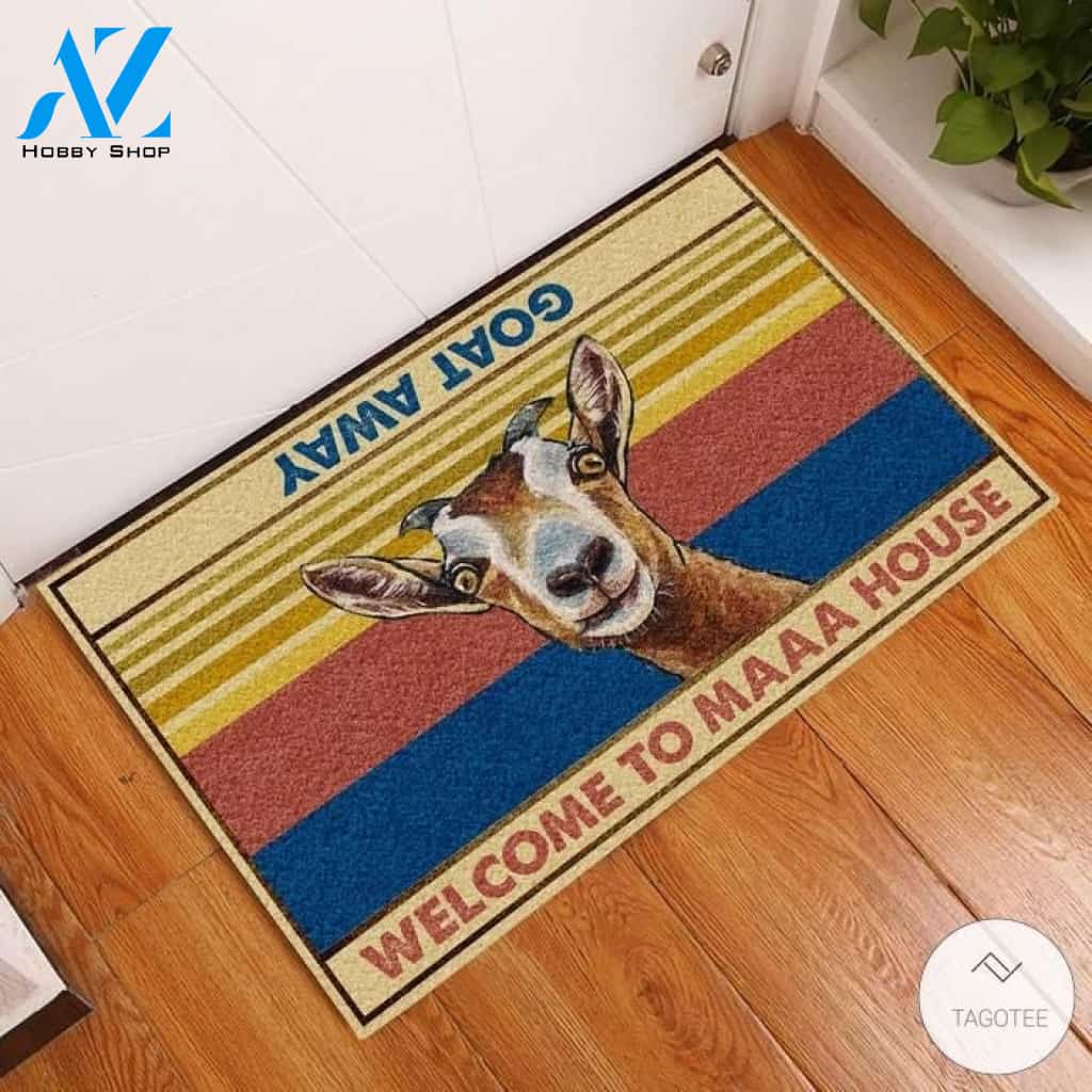 Goat Welcome To Maaa House Doormat