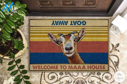 Goat Welcome To Maaa House Doormat