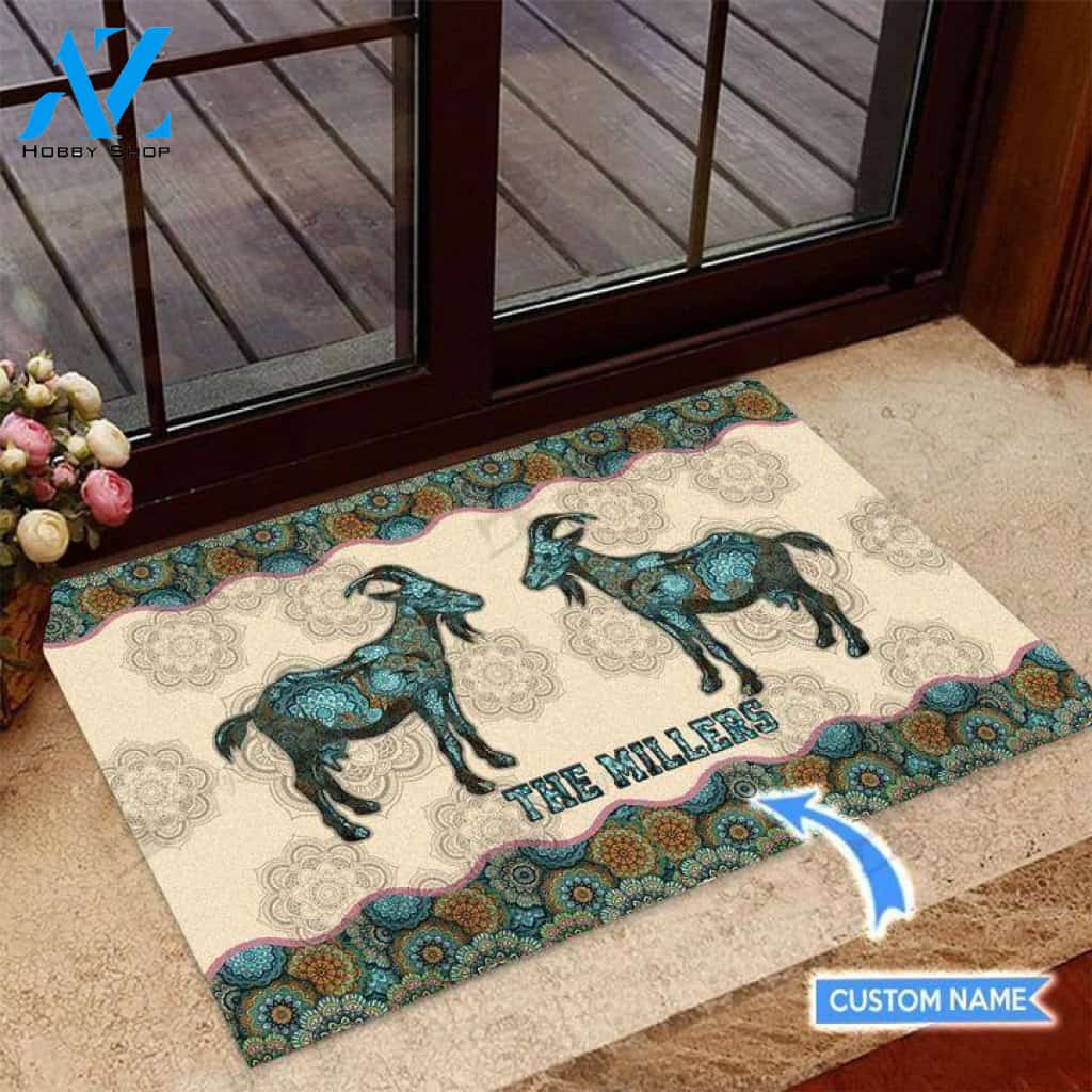 Goats Mandala Custom Doormat | Welcome Mat | House Warming Gift
