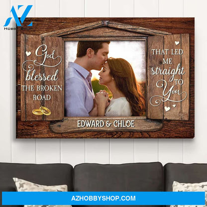 God Blessed - Personalized Custom Photo Canvas