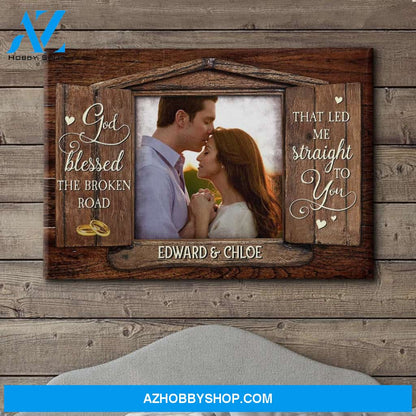 God Blessed - Personalized Custom Photo Canvas