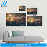 God blessed the broken road that led me straight to you - Personalized canvas