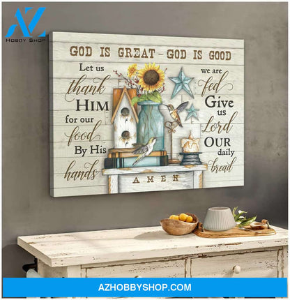 God Is Great God Is Good, Hummingbird Wall Art, gifts for hummingbird lovers