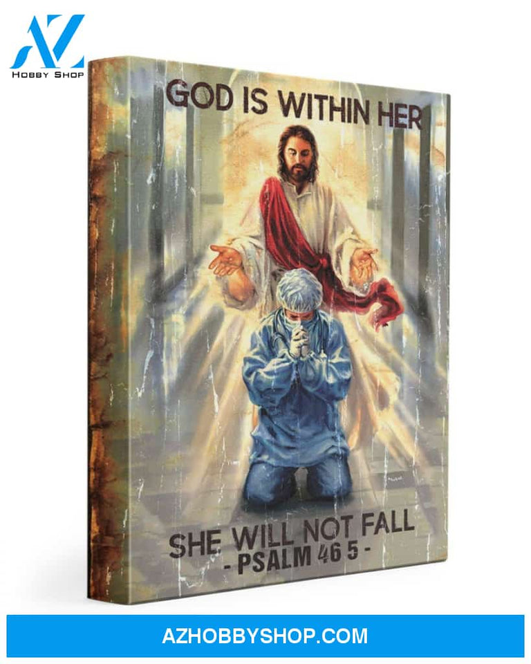 God Is Within Her Canvas Print