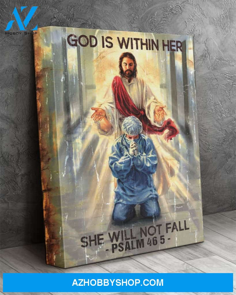 God Is Within Her Canvas Print