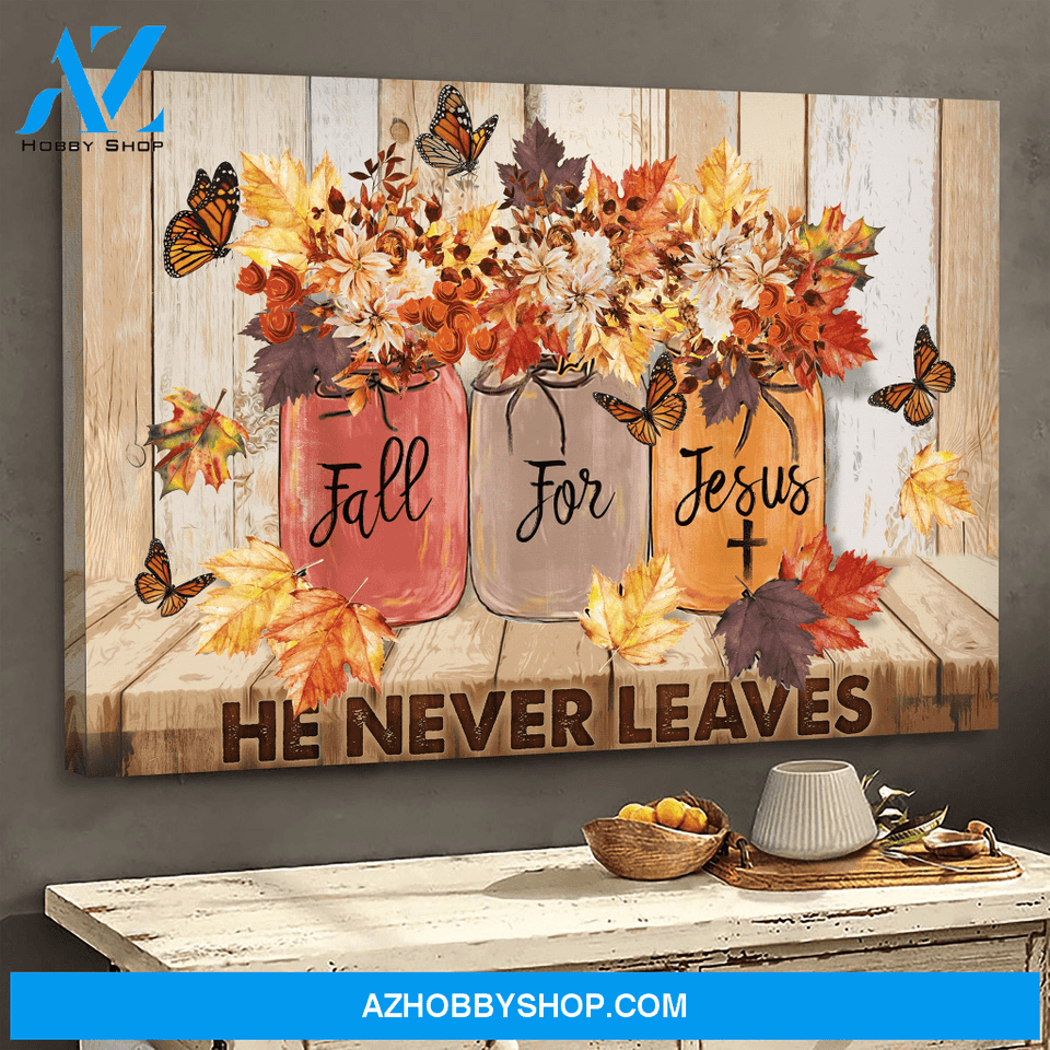 God Jesus Horizontal Canvas Wall Art - God Wall Art - Fall For Jesus