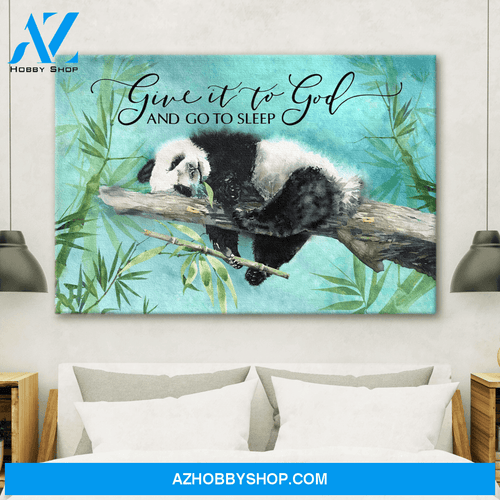 God Jesus Horizontal Canvas Wall Art - God Wall Art - Give It To God