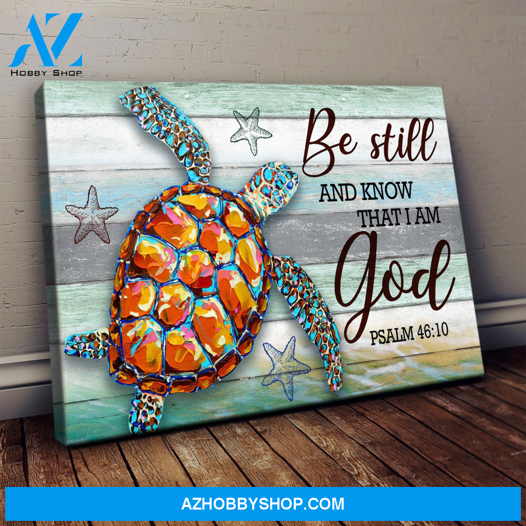 God Jesus Horizontal Canvas Wall Art - God Wall Art - I Am God