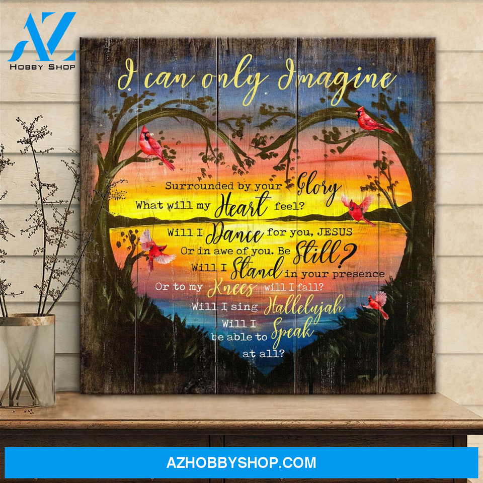 God Jesus Horizontal Canvas Wall Art - God Wall Art - I Can Only Imagine