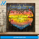 God Jesus Horizontal Canvas Wall Art - God Wall Art - I Can Only Imagine