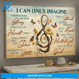 God Jesus Horizontal Canvas Wall Art - God Wall Art - I Can Only Imagine