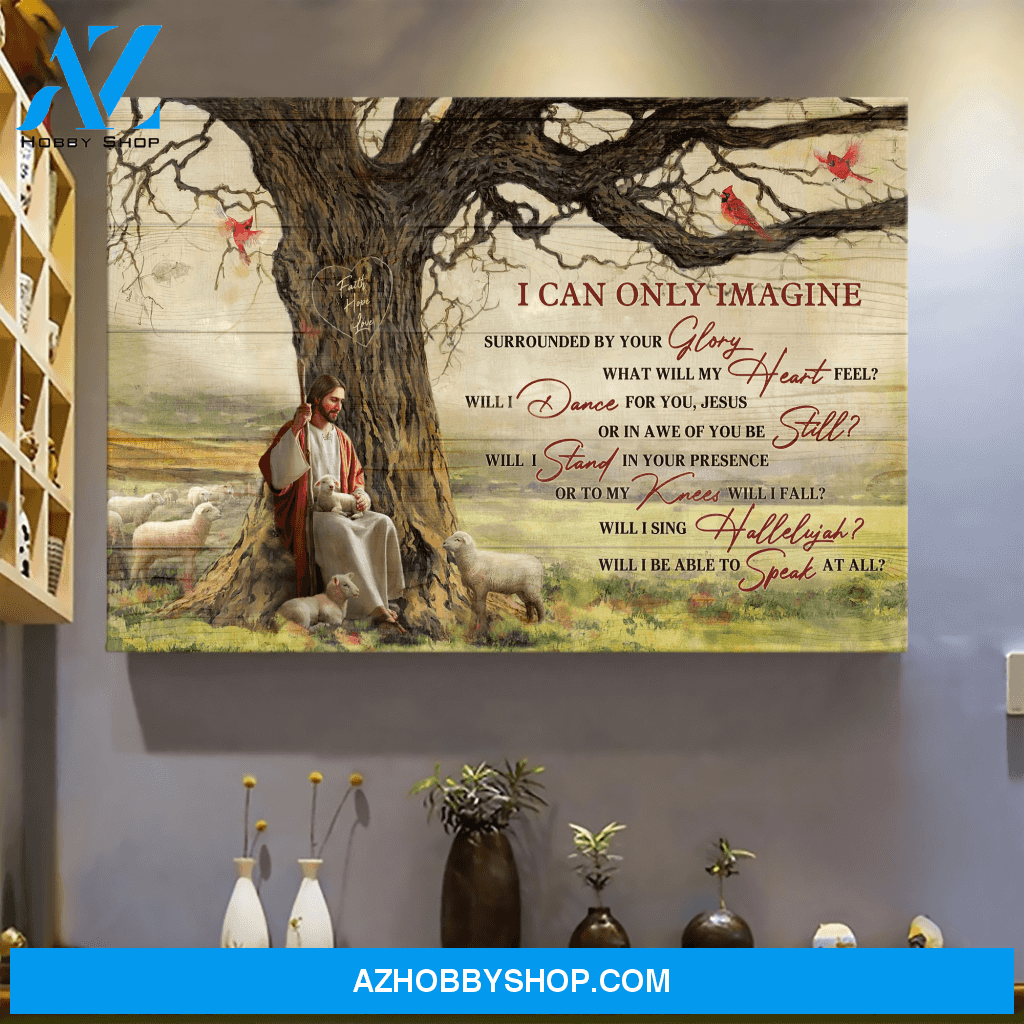 God Jesus Horizontal Canvas Wall Art - God Wall Art - I Can Only Imagine