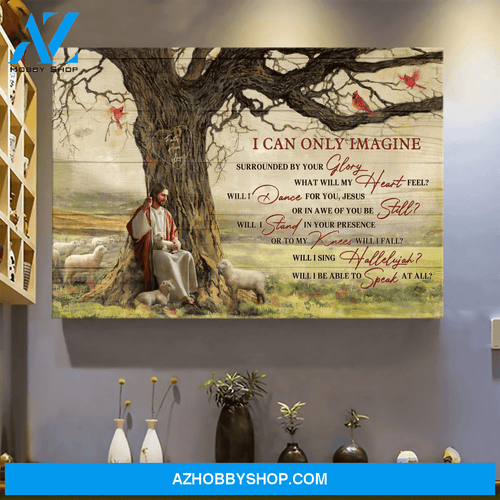 God Jesus Horizontal Canvas Wall Art - God Wall Art - I Can Only Imagine