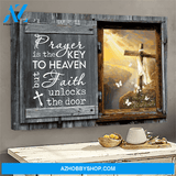 God Jesus Horizontal Canvas Wall Art - God Wall Art - Key To Heaven