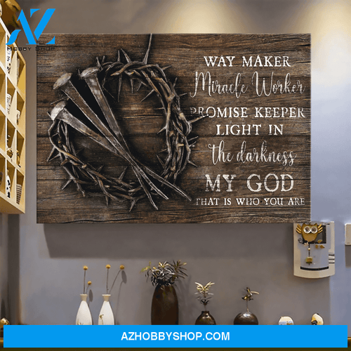 God Jesus Horizontal Canvas Wall Art - God Wall Art - My God That Is Who You Are