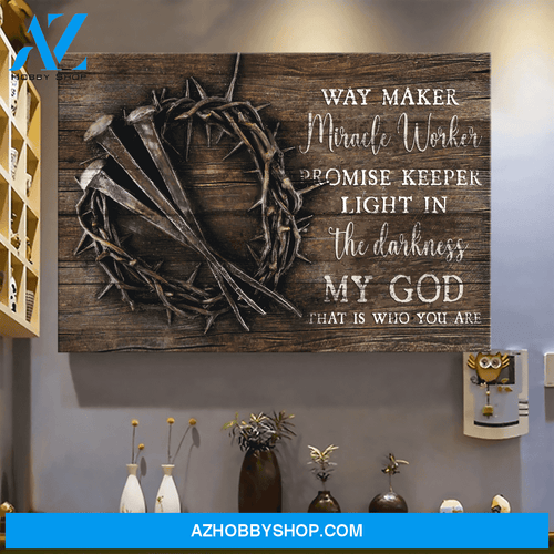 God Jesus Horizontal Canvas Wall Art - God Wall Art - My God That Is Who You Are