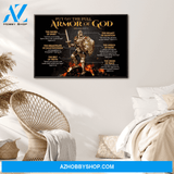 God Jesus Horizontal Canvas Wall Art - God Wall Art - Put On The Full Amor Of God
