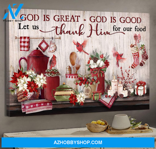 God Jesus Landscape Canvas Wall Art - God Wall Art - God Is Great - God Is Good