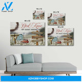 God knew my heart needed you farmhouse - Personalized canvas