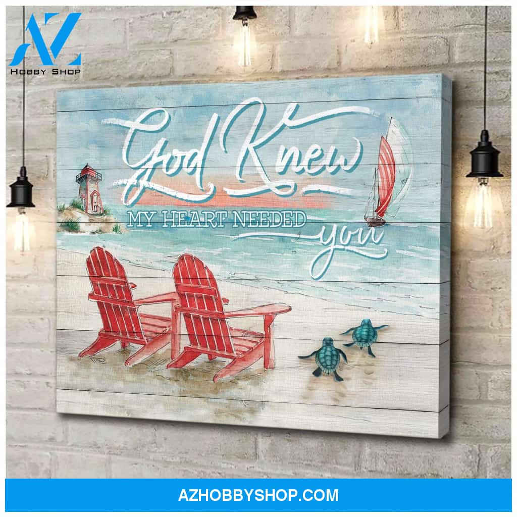 God Knew Turtle Wall Art Canvas