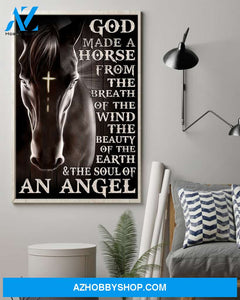 God Made A Horse From The Breath Easter Canvas And Poster, Wall Decor Visual Art, Wall Poster, My Poster Wall