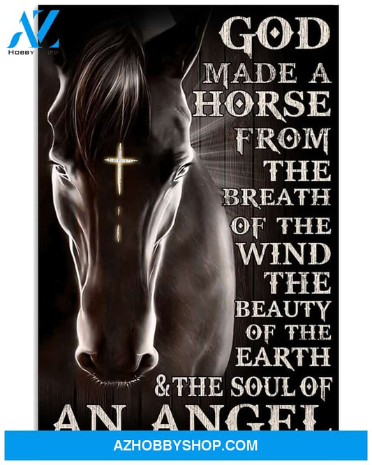 God Made A Horse From The Breath Easter Canvas And Poster, Wall Decor Visual Art, Wall Poster, My Poster Wall