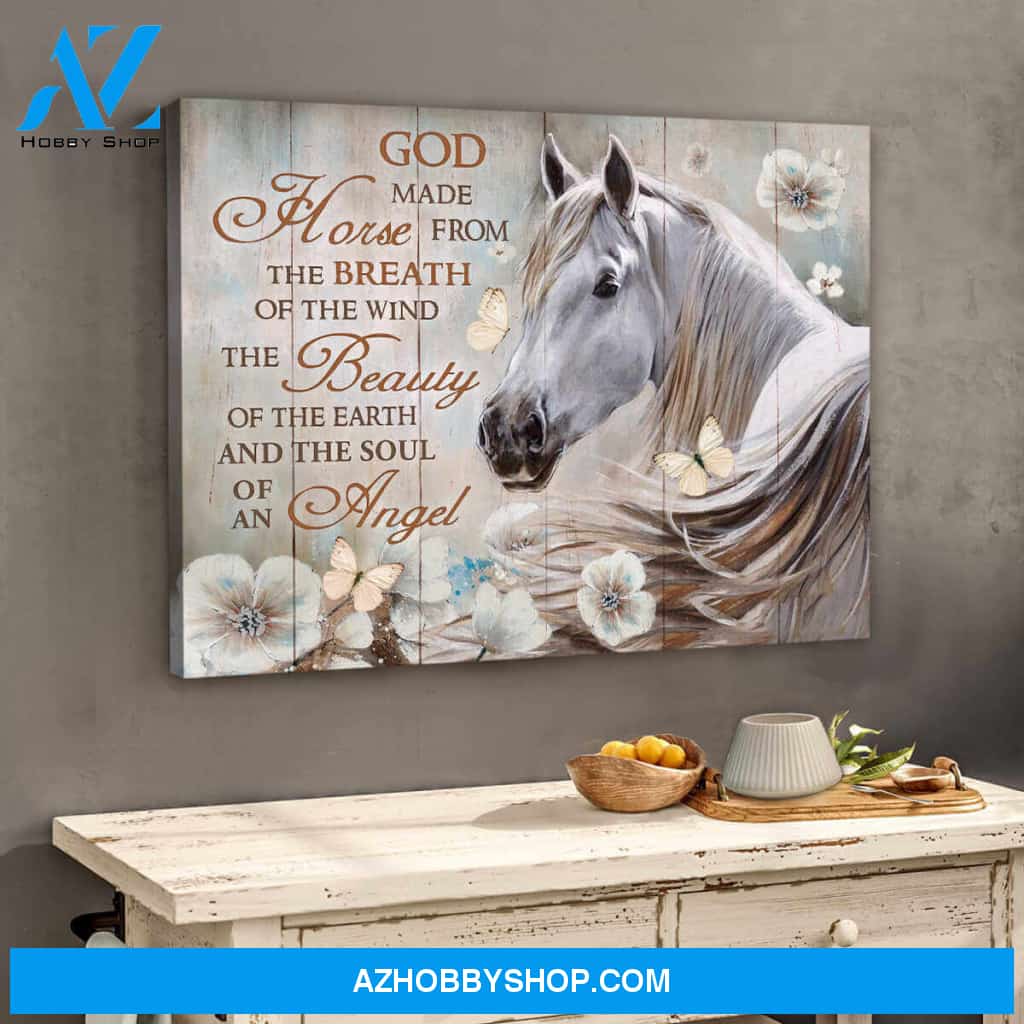 God Made Horse , Gorgeous Horse Canvas Wall Art