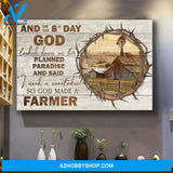 God need a caretaker so he made a farmer - Jesus Landscape Canvas Prints - Wall Art