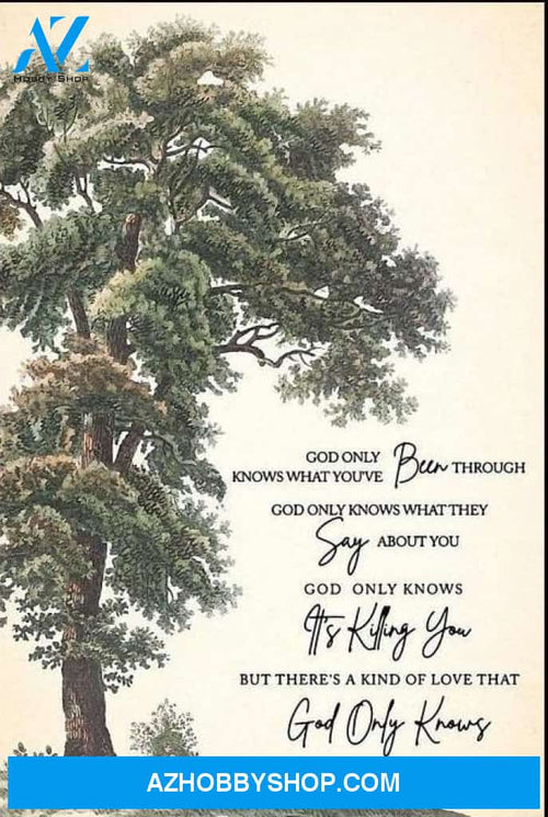 God Only Knows Tree Canvas And Poster, Wall Decor Visual Art,My Poster Wall
