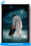 God Saved Him Christian Wall Art Gift For Christmas Canvas And Poster, Wall Decor Visual Art
