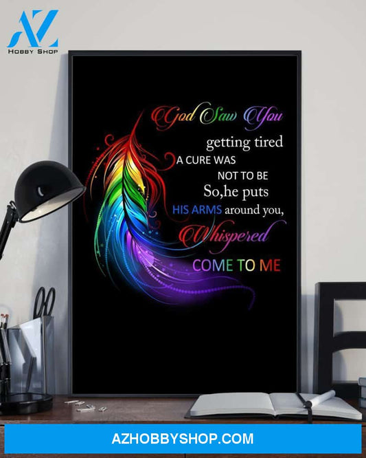God Saw You Getting Tired Whispered Come To Me Canvas And Poster Wall Decor Visual Art Mother's Day Gift