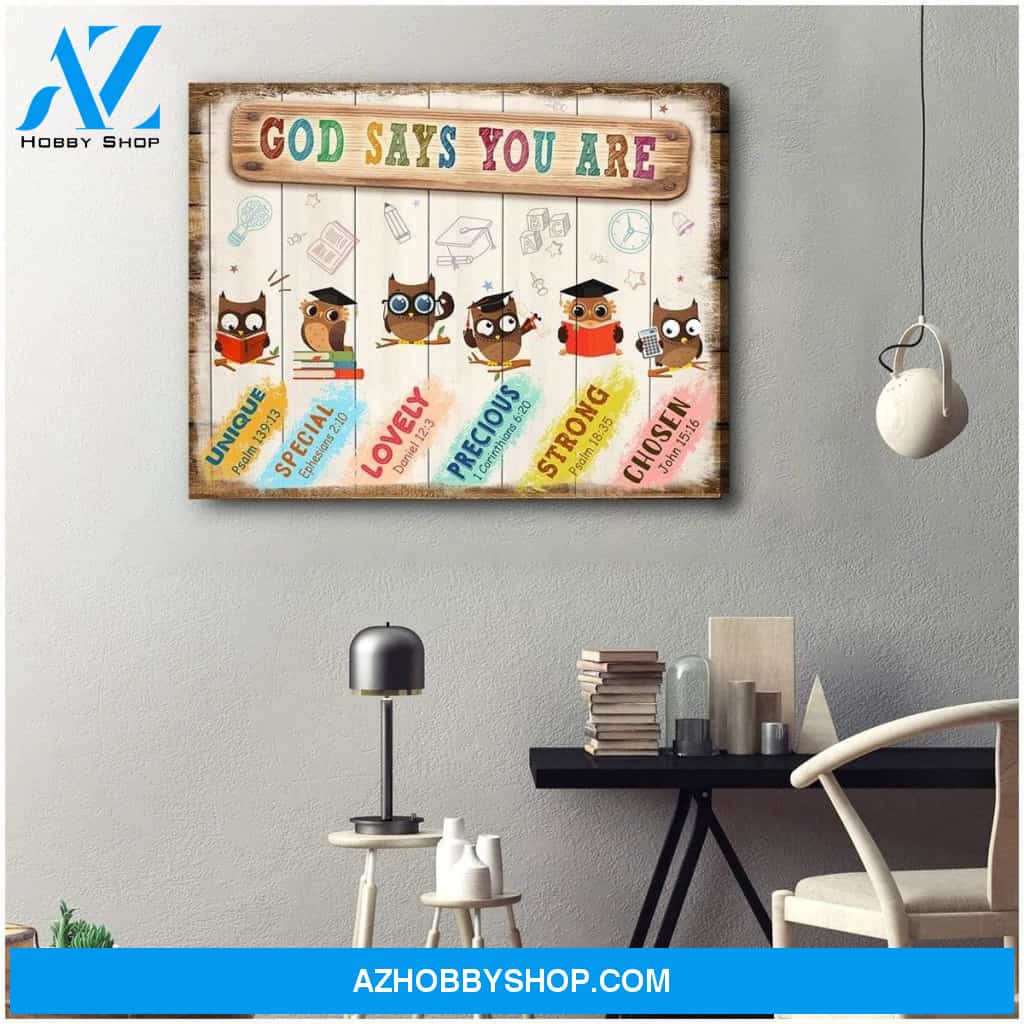 God Say You Are Classroom Wall Art Canvas