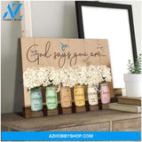 God Says Hummingbird Wall Art Canvas