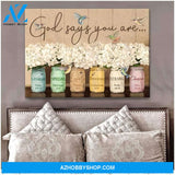 God Says Hummingbird Wall Art Canvas