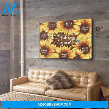 God Says You Are 2 - Premium Matte Canvas