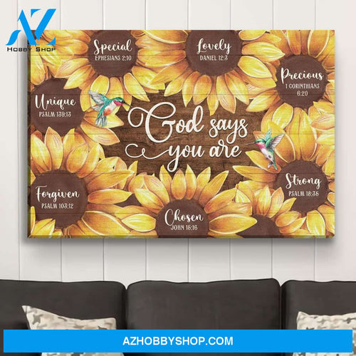 God Says You Are 2 - Premium Matte Canvas